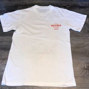 Hard Rock Cafe Madrid white cotton t-shirt - size small